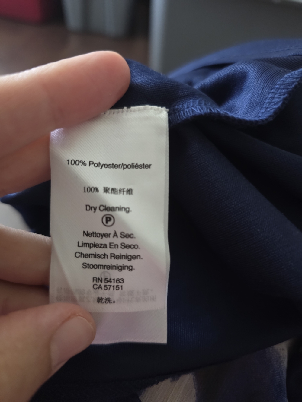 DKNY Blue Tie-Dye V-Neck Tiered Midi Dress - Picture 5 of 6